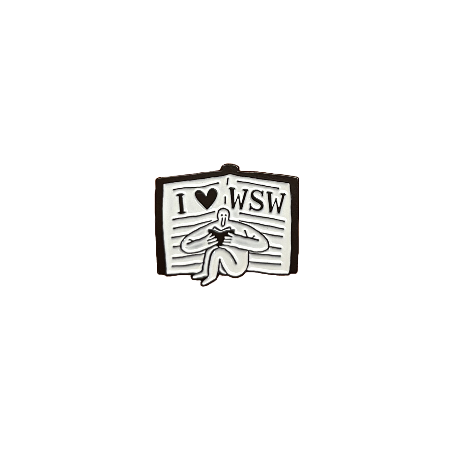 I <3 WSW Pin - Black